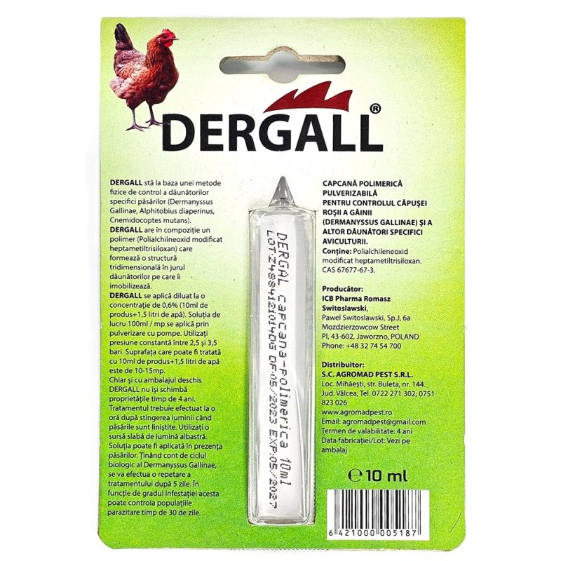 Solutie Paduchi de Gaini Dergall 10ml - imagine 1