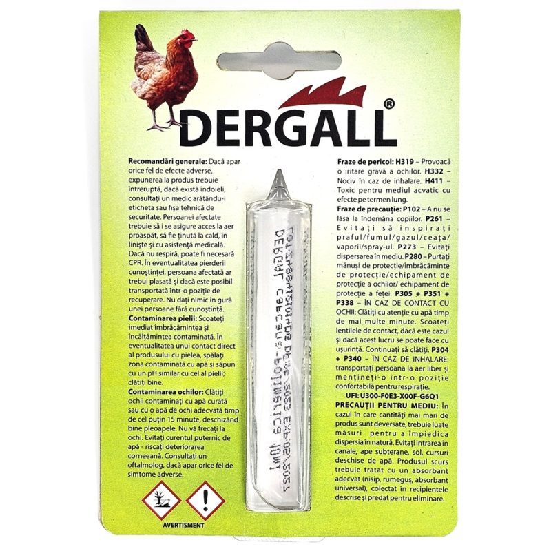 Solutie Paduchi de Gaini Dergall 10ml - imagine 2