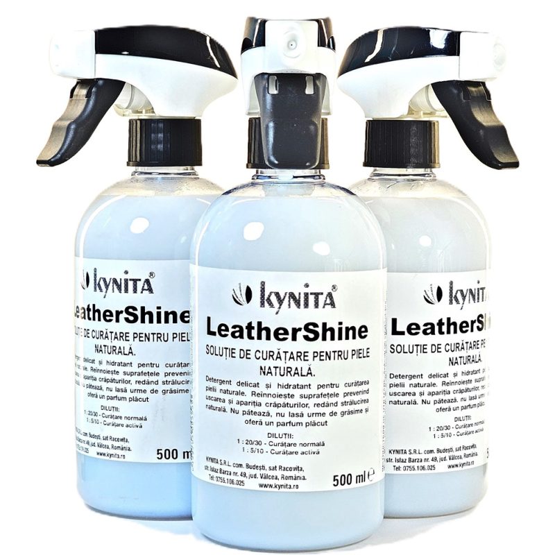 Solutie Curatat Piele Auto Naturala LeatherShine 500ml - imagine 1