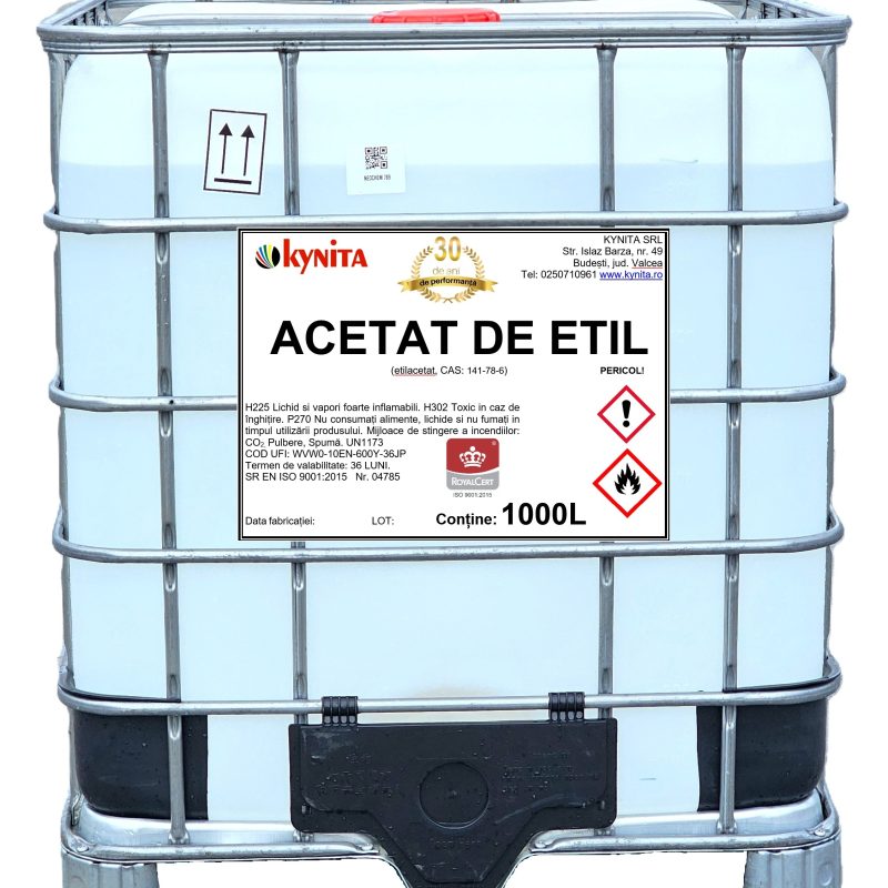 Acetat De Etil Pur 1000L Solvent Profesional (Ethyl Acetate) - imagine 1